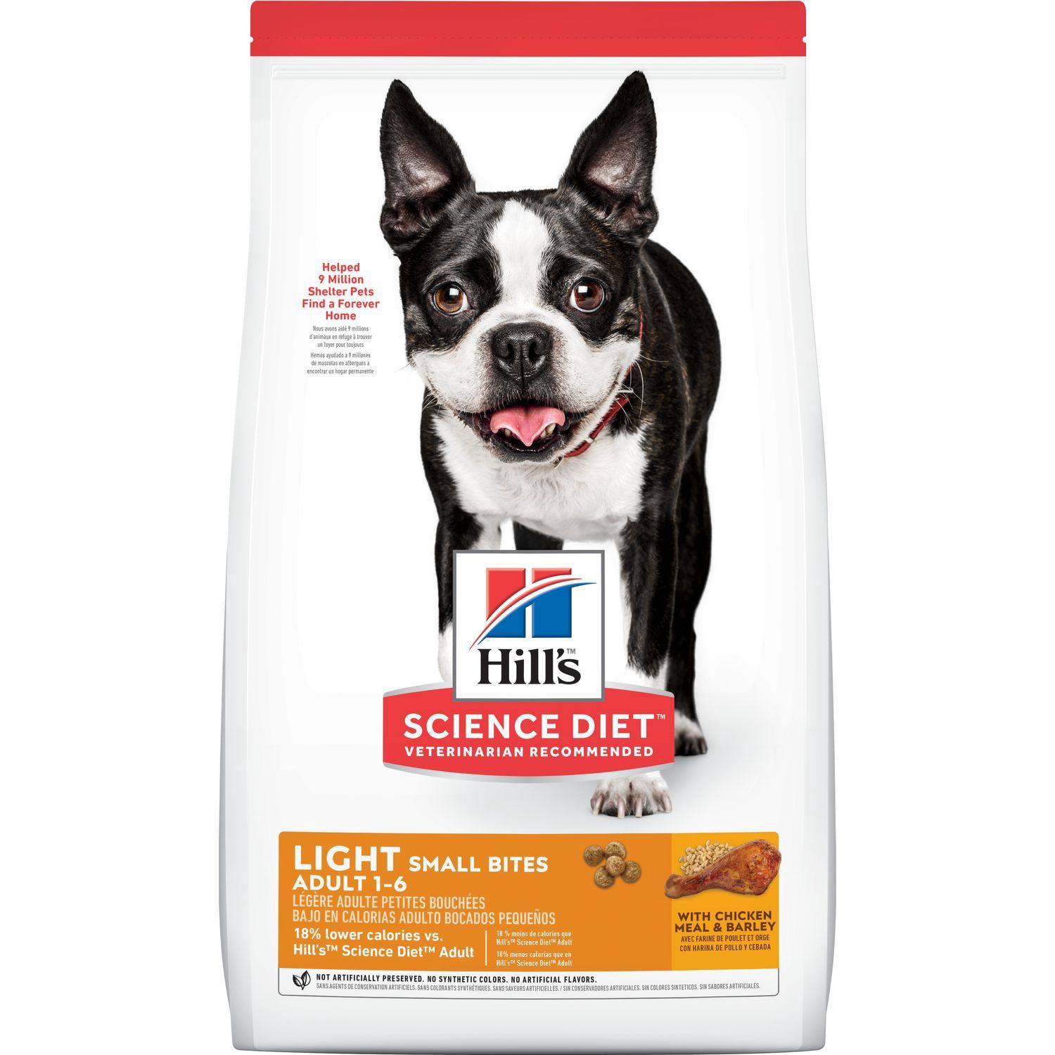 Hill&#39;s Science Diet Light Small Bites Adult 1-6 Dry Dog Food, Size: 30lb
