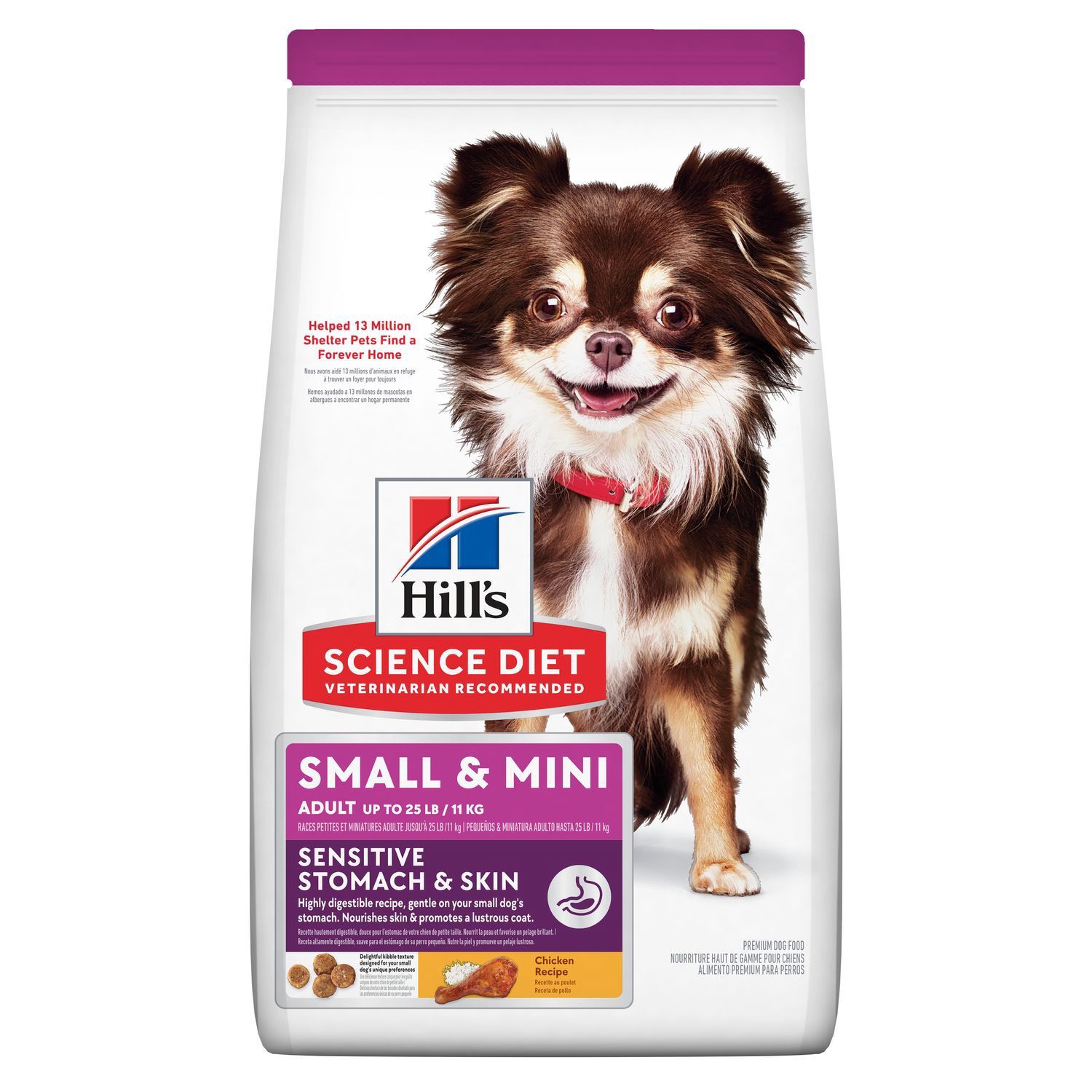 Hill&#39;s Science Diet Small &amp; Mini Sensitive Stomach &amp; Skin Dog Food, Size: 4lb