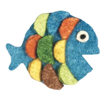 A&amp;E Cage Company Nibbles Rainbow Fish Small Animal Chew Toy