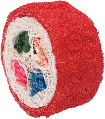 A&amp;E Cage Company Nibbles Loofah Deluxe Sushi Roll Small Animal Chew