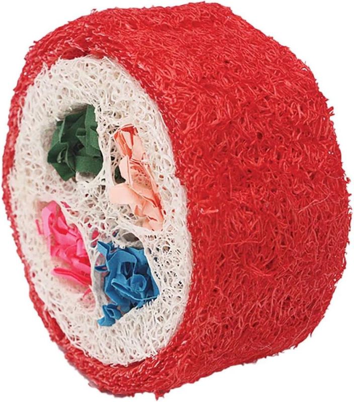 A&amp;E Cage Company Nibbles Loofah Deluxe Sushi Roll Small Animal Chew