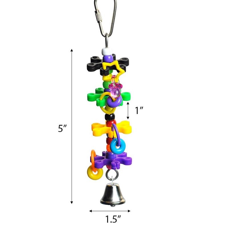 A&amp;E Cage Company Tiny Rings Stars Pet Bird Toy