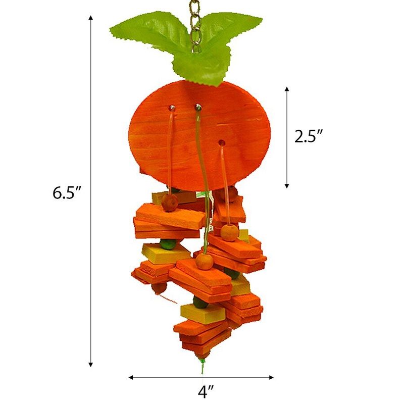 A&amp;E Cage Company Small Orange Pet Bird Toy