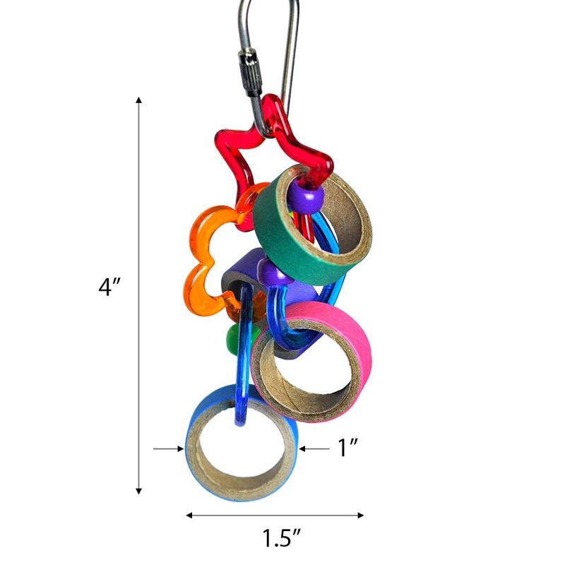 A&amp;E Cage Company Keet Rings Pet Bird Toy