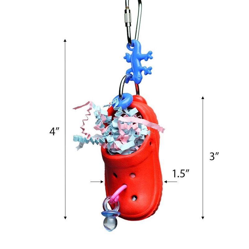 A&amp;E Cage Company Croc-Fetti Pet Bird Toy