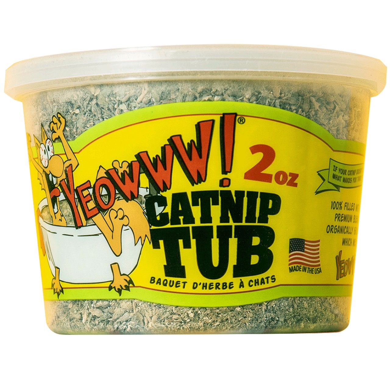 Yeowww! Catnip Organic Leaf and Flower Top Blend, Size: 2oz.