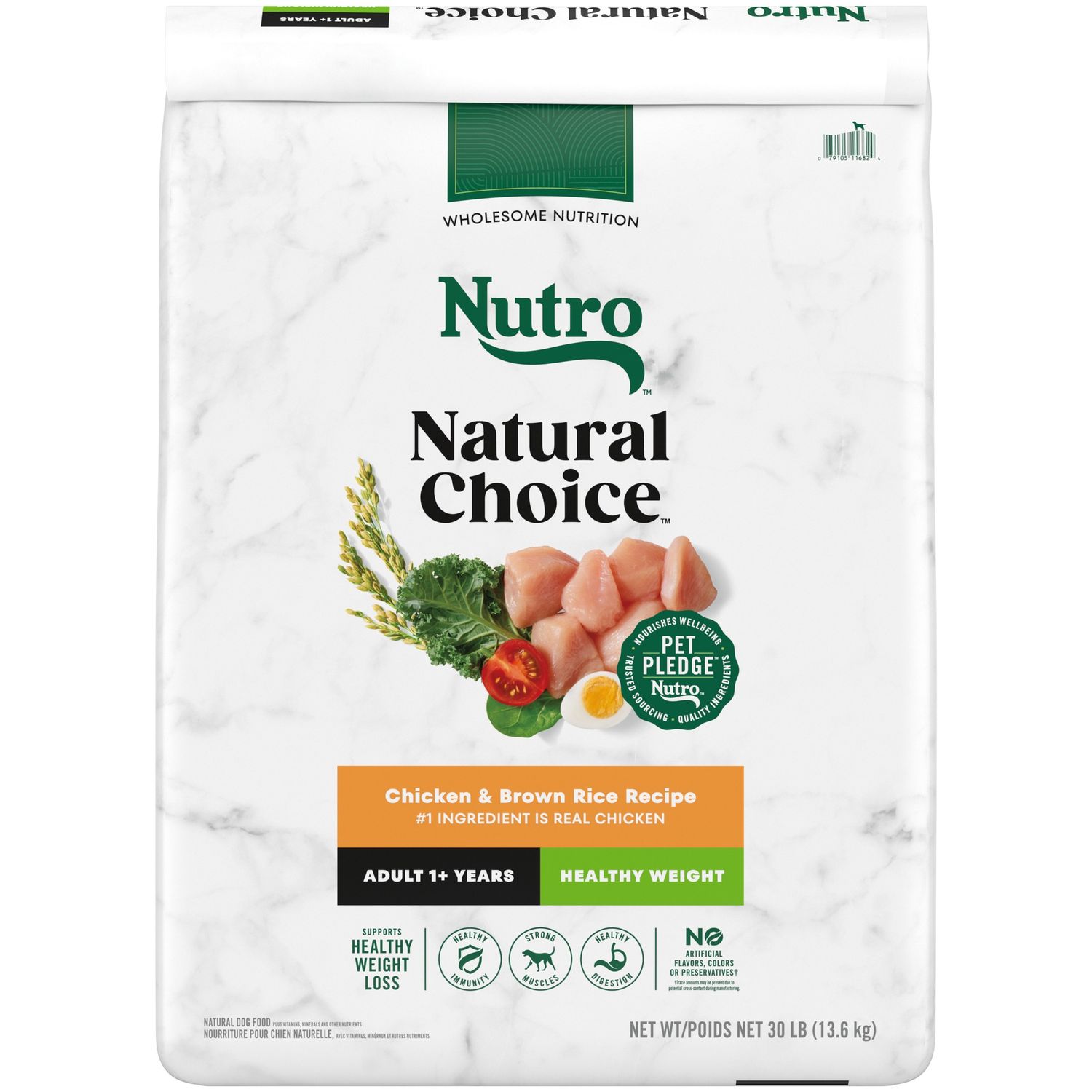 Nutro Natural Choice Chicken &amp; Brown Rice Weight Management Dry Dog Food, Size: 30lb
