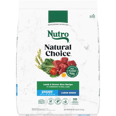 Nutro Natural Choice Lamb &amp; Brown Rice Large Breed Puppy Dry Dog Food