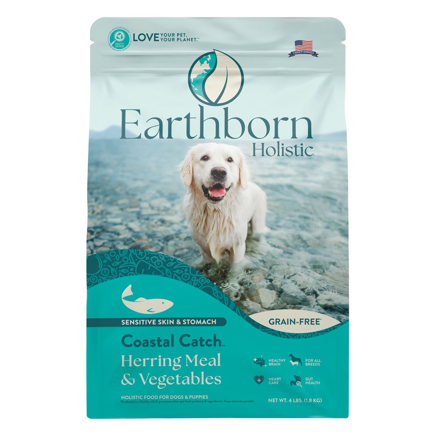 Earthborn Holistic Coastal Catch Dry Dog Food, Size: 4lb.