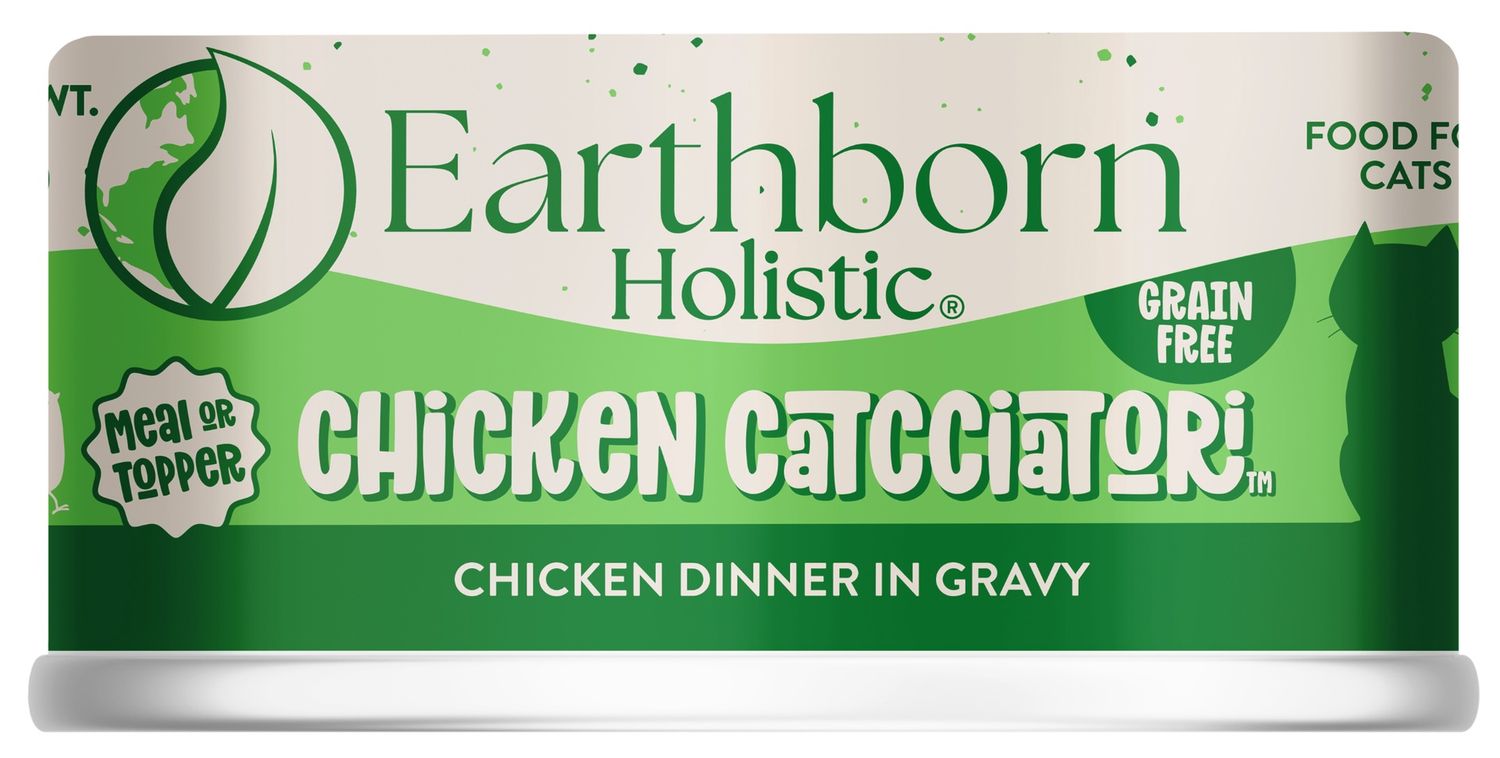 Earthborn Holistic Chicken Catcciatori Wet Cat Food, Size: 3oz.