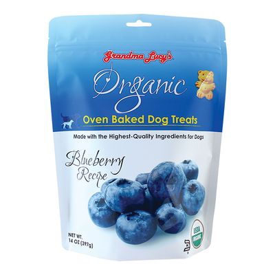 Grandma Lucy's Organic Baked Blueberry Recipe Dog Treats