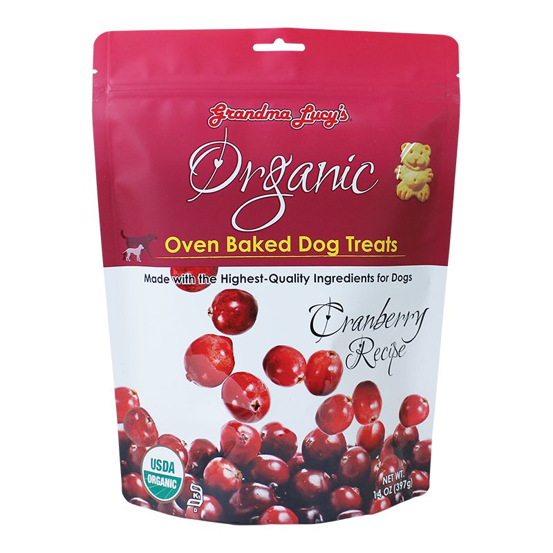 Grandma Lucy&#39;s Organic Cranberry Recipe Dog Treats 14oz.