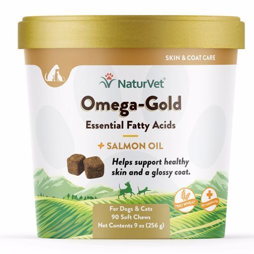 NaturVet Omega Gold Soft Chew Dog &amp; Cat Supplement 90ct