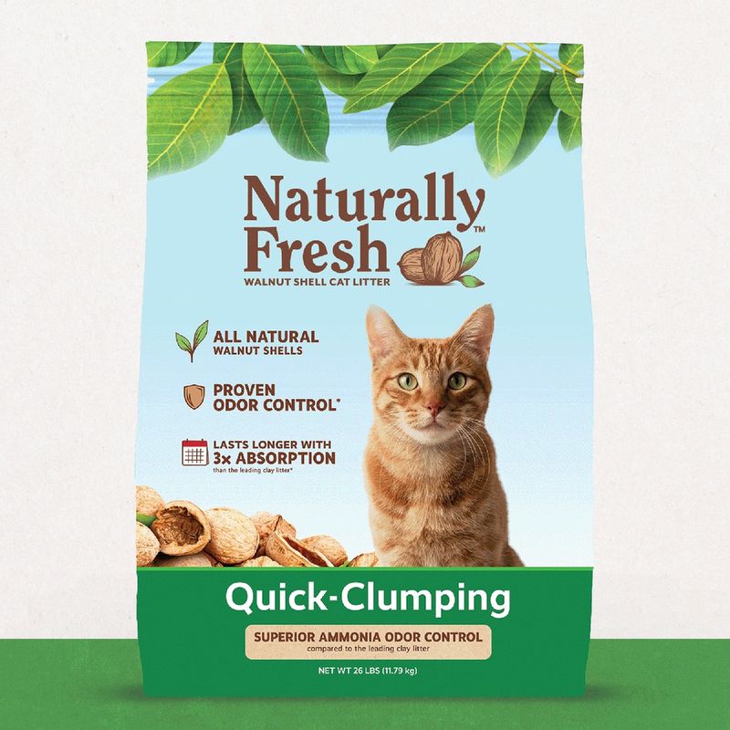 Naturally Fresh Walnut Shell Cat Clumping Litter