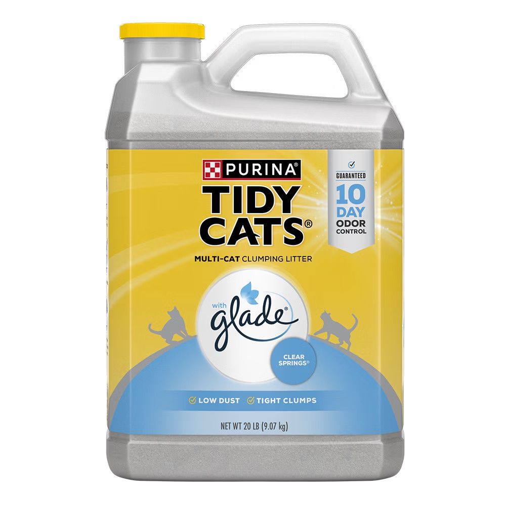 Tidy Cats With Glade Clear Springs Clumping Cat Litter, Size: 20lb Jug