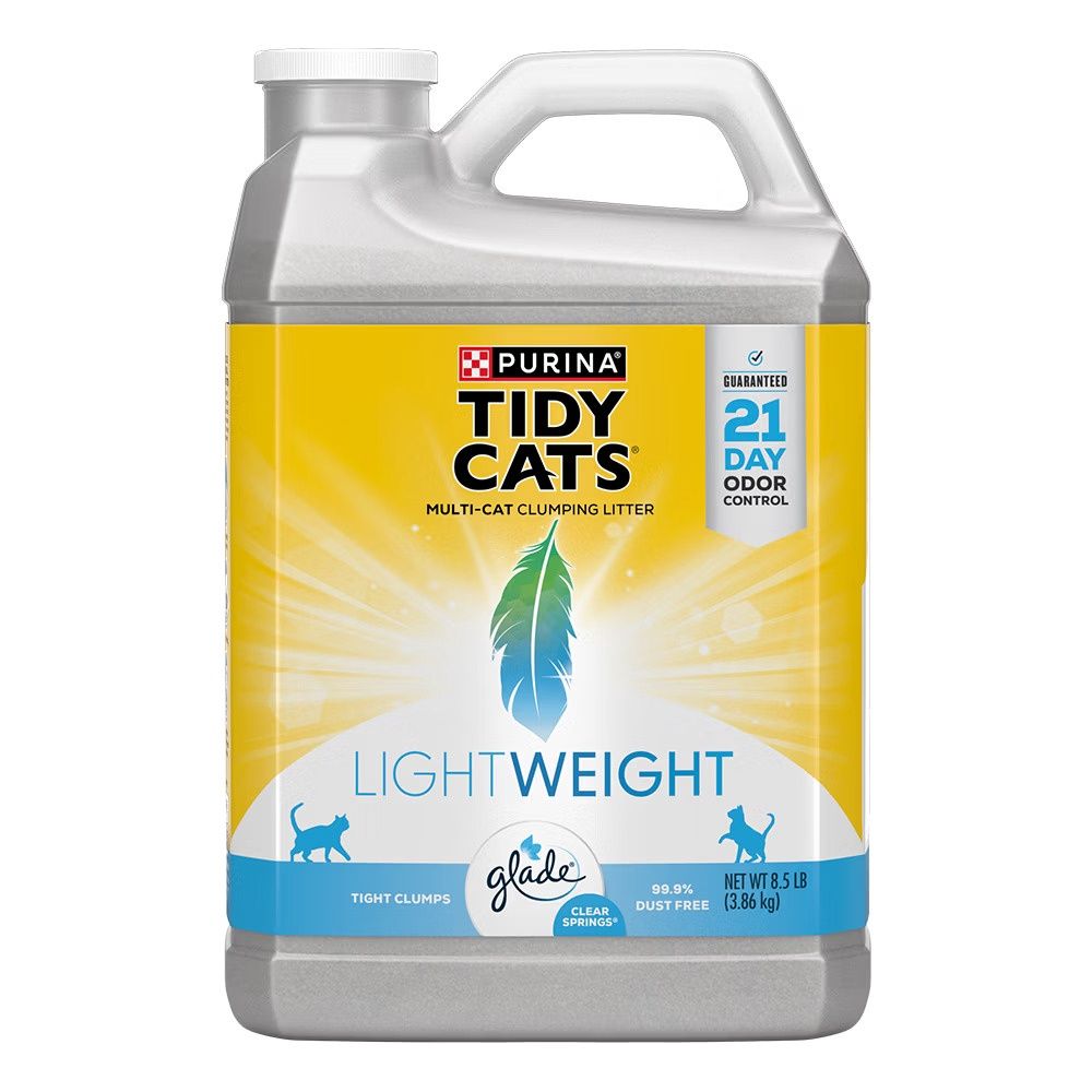 Tidy Cats Lightweight With Glade Clear Springs Cat Litter, Size: 8.5lb Jug