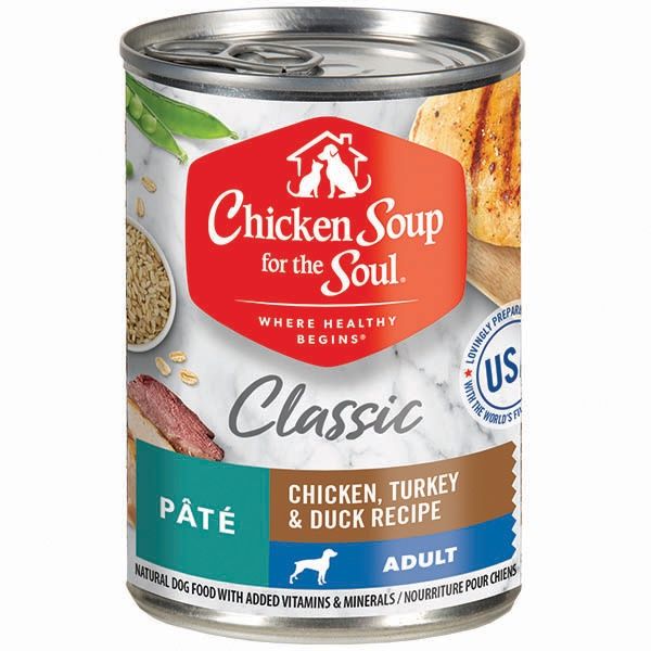 Chicken Soup for the Soul Classic Adult Chicken, Turkey &amp; Duck Pâté Wet Dog Food