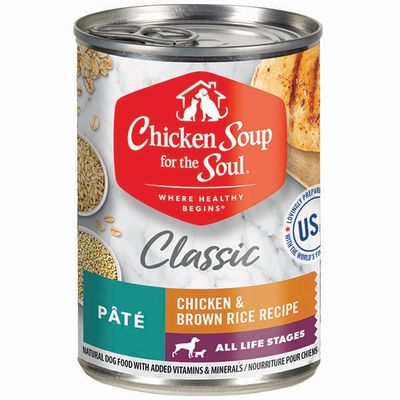 Chicken Soup for the Soul Classic Chicken &amp; Brown Rice Pâté Wet Dog Food