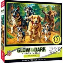 Masterpieces Glow in the Dark Trail Running 500 Piece Jigsaw Puzzle