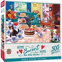 Masterpieces Home Sweet Home Tea Time Terrors 500 Piece Jigsaw Puzzle