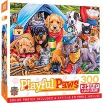 Masterpieces Playful Paws Camping Buddies 300 Piece Jigsaw Puzzle
