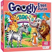 Masterpieces Googly Eyes Zoo Animals 48 Piece Jigsaw Puzzle