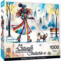 Masterpieces Catwalk Couture Fashionista and Feline 1000 Piece Jigsaw Puzzle