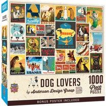 Masterpieces Vintage Posters Dog Lovers 1000pc Puzzle