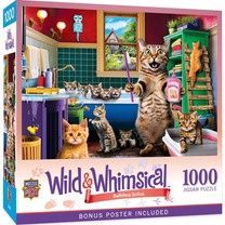 Masterpieces Wild &amp; Whimsical Bathtime Antics 1000 Piece Jigsaw Puzzle
