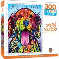 Masterpieces Dean Russo Dog Is Love 300 Piece Jigsaw Puzzle