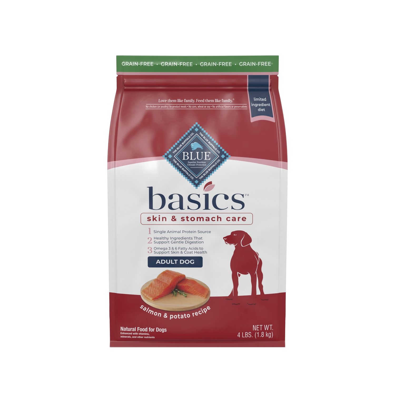Blue Buffalo Basics Grain Free Salmon &amp; Potato Dry Dog Food