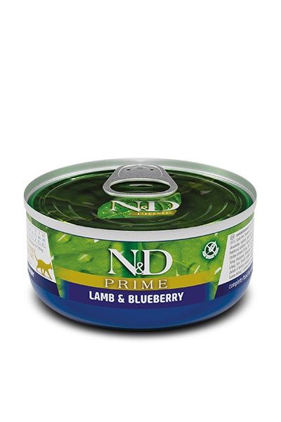 Farmina N&amp;D Prime Grain Free Lamb and Blueberry Wet Cat Food