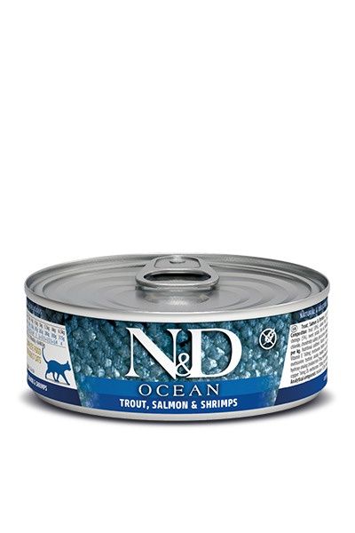 Farmina N&amp;D Ocean Trout, Salmon, and Shrimp Wet Cat Food