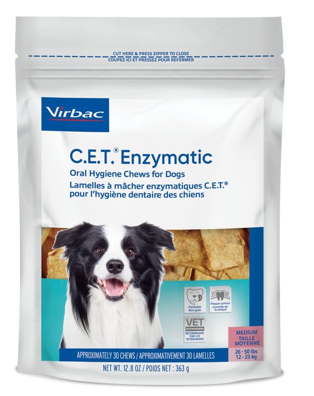 C.E.T. Enzymatic Chews for Dogs Medium 12.8oz.