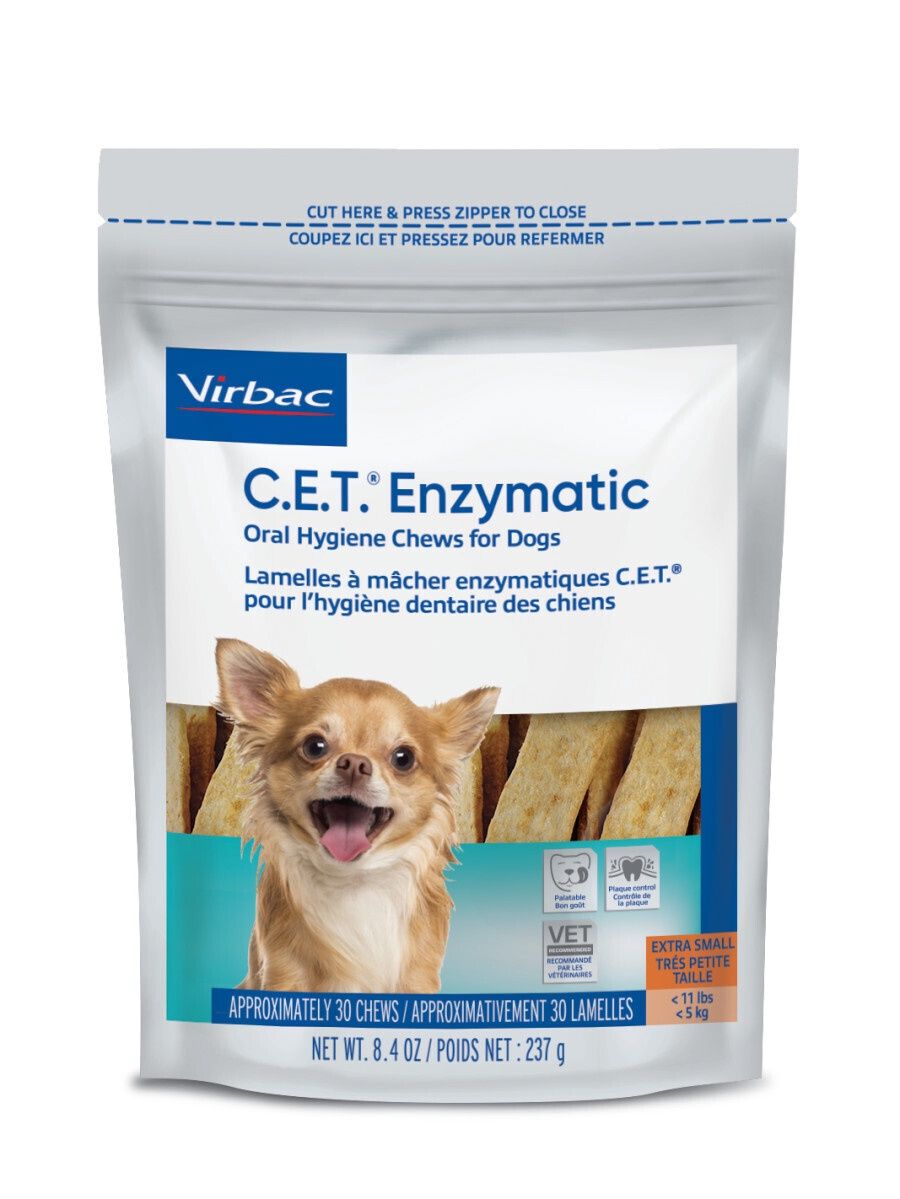 C.E.T. Enzymatic Chews for Dogs XSmall 8.4oz.