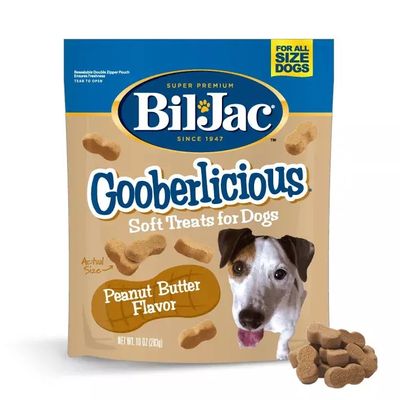 Bil Jac Gooberlicious Peanut Butter Flavored Soft Dog Treats 10oz.