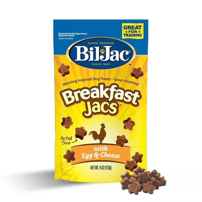 Bil Jac Breakfast Jacs  Egg and Cheese Flavored Soft Dog Treats 4oz.
