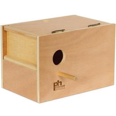 Prevue Pet Products Parakeet Nest Box Wood (Outside Mount)