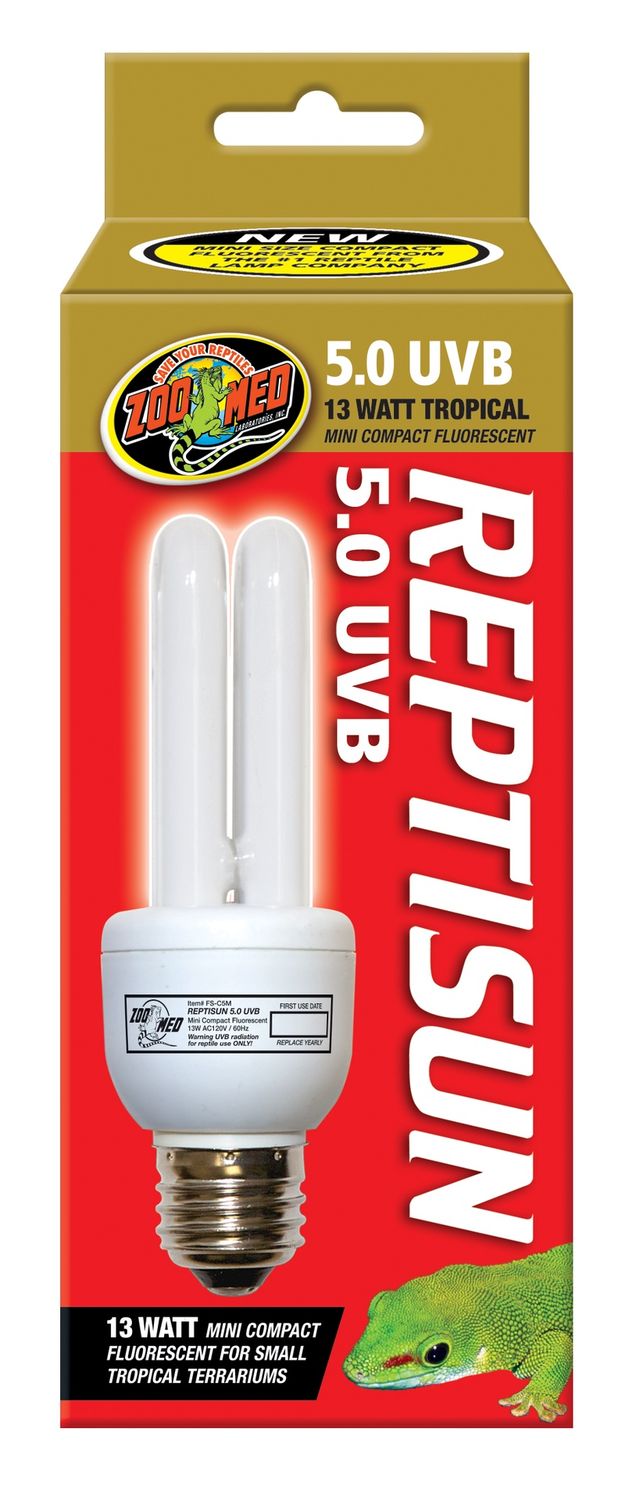 Zoo Med ReptiSun 5.0 UVB Mini Compact Fluorescent Bulb