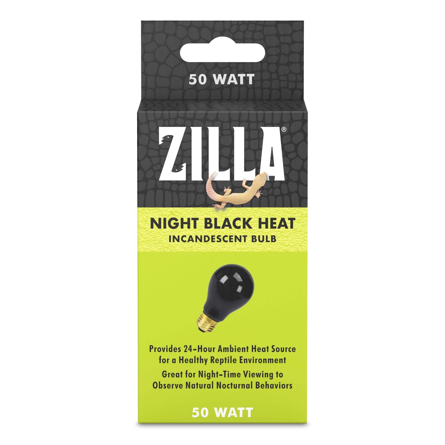 Zilla Night Black Heat Incandescent Bulb, Power: 50w