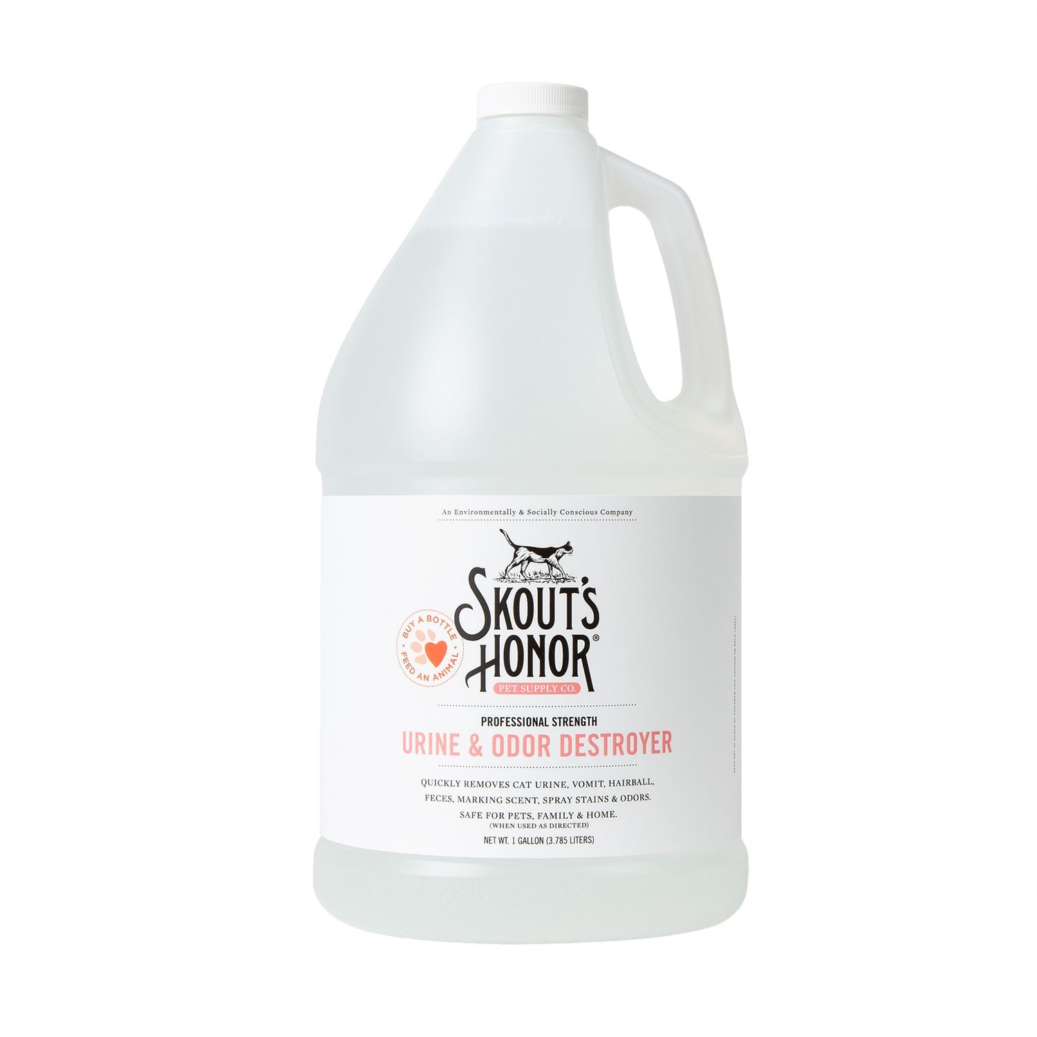 Skout&#39;s Honor Cat Urine and Odor Destroyer, Size: 1 Gallon