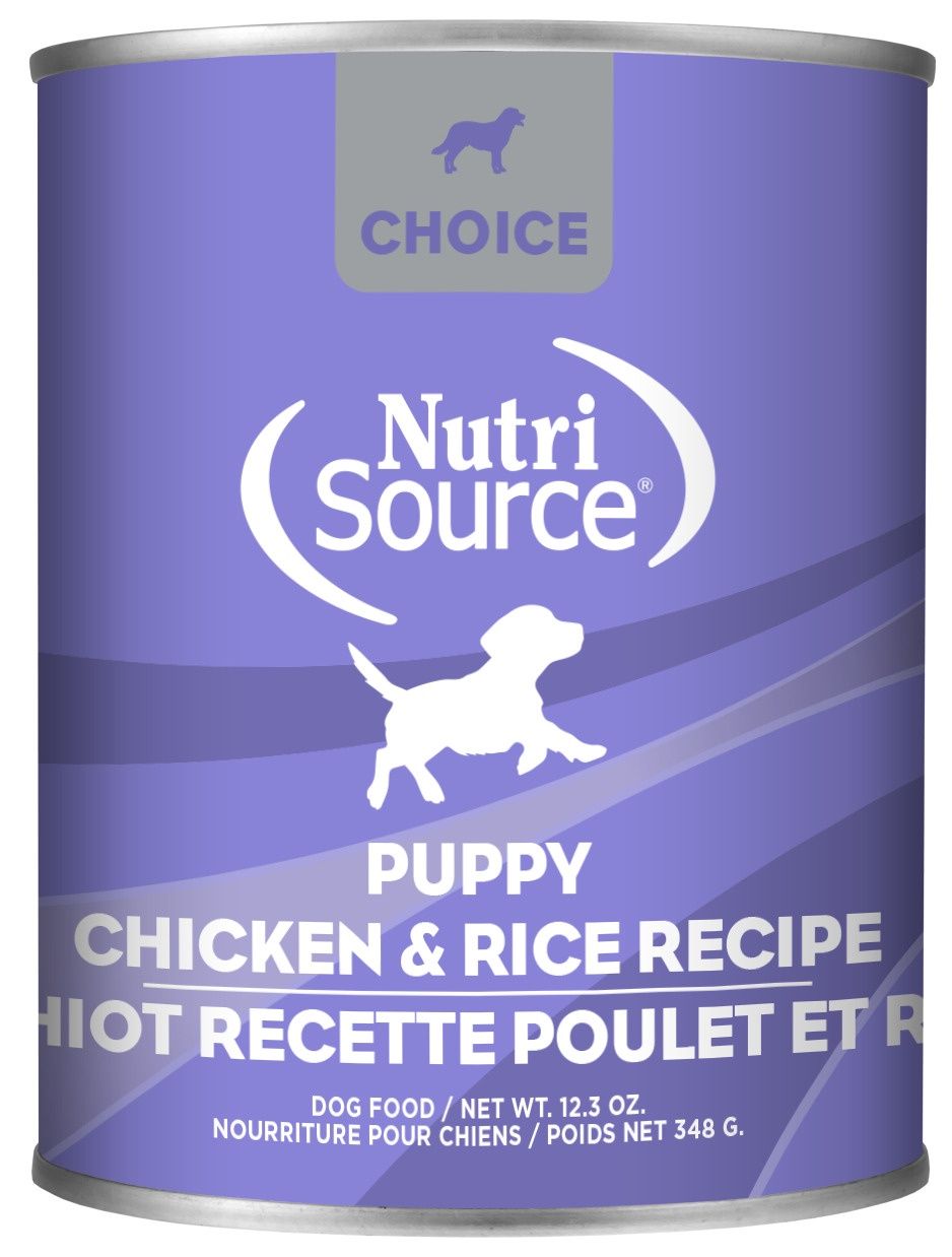 NutriSource Choice Puppy Chicken &amp; Rice Wet Dog Food, Size: 12.3oz