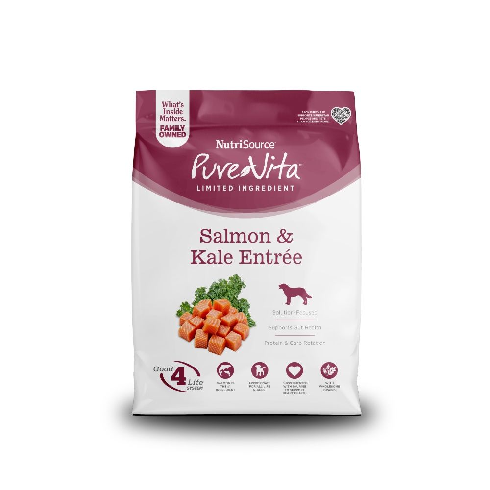 PureVita Salmon &amp; Kale Dry Dog Food, Size: 4LB