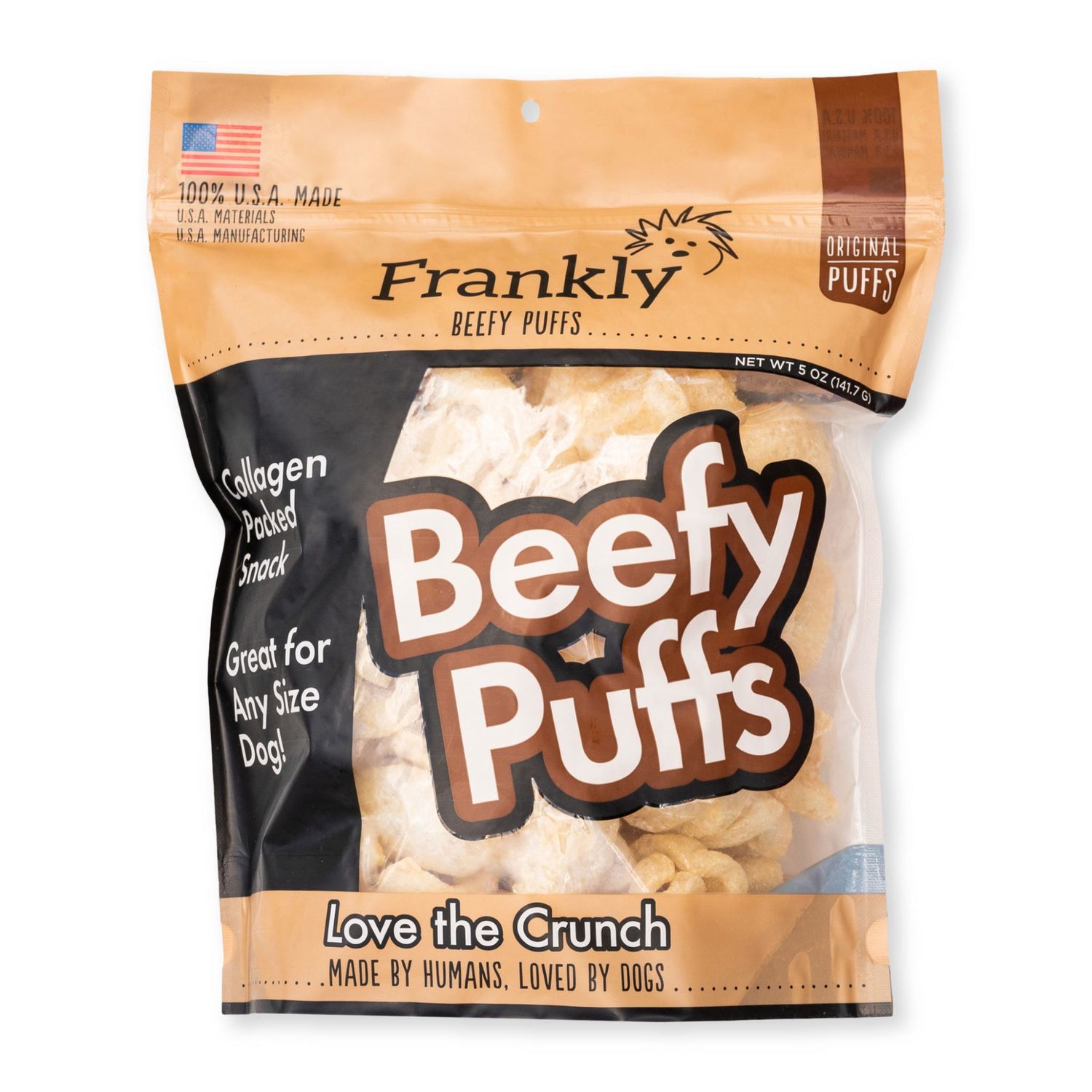 Frankly Original Beefy Puffs Dog Treat 2.5oz.