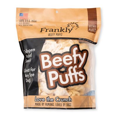 Frankly Original Beefy Puffs Dog Treat 2.5oz.