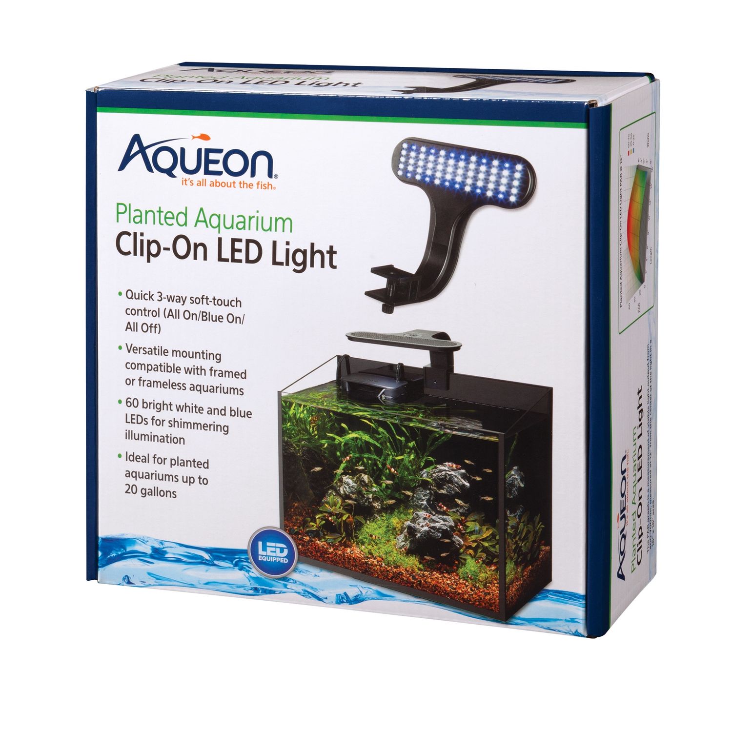 Aqueon Clip On Planted Aquarium LED Light Fixture