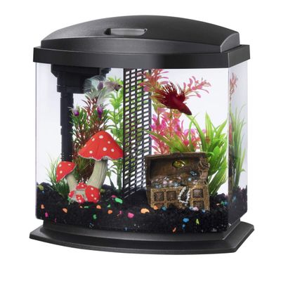 Aqueon LED BettaBow Aquarium Kit with SmartClean Technology 2.5 Gallon