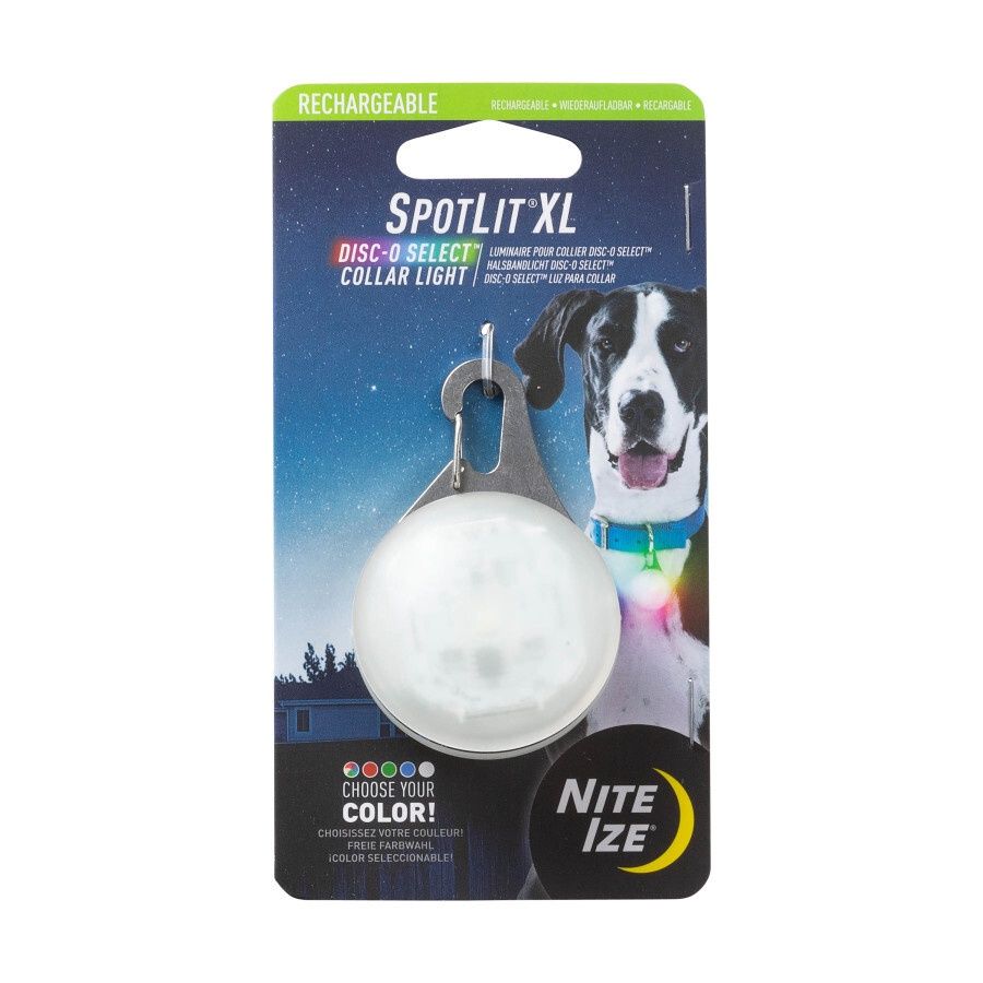Nite Ize SpotLit XL Rechargeable Disc-O Select Dog Collar Light