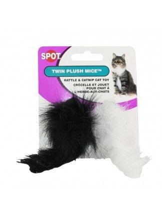 Spot Twin Plush Mice Cat Toys