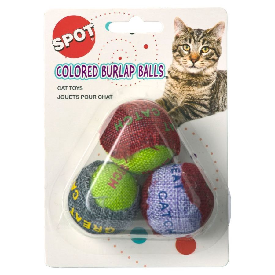 Spot Burlap Ball Catnip Toys